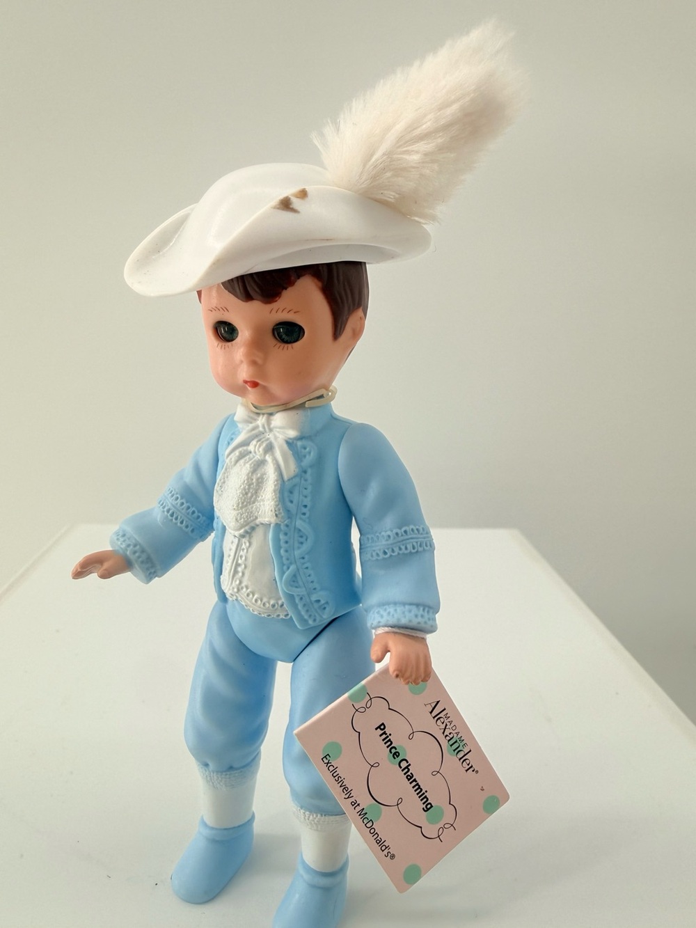 Madame Alexander Light Blue Prince Doll with White Feathered Hat